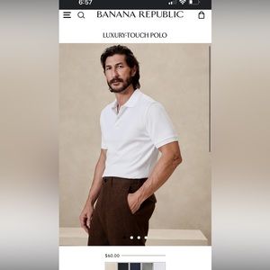 Banana Republic Men’s Luxury Touch Polo
